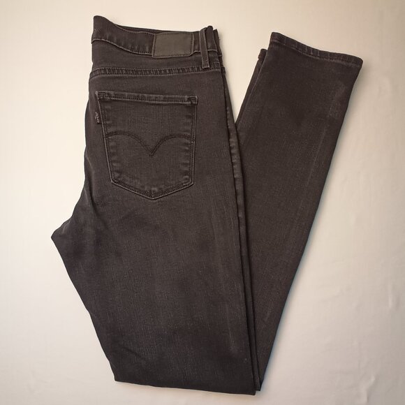 Levi's Black Label 311 Shaping Skinny Size 30/10 Mid Rise Charcoal Black Color - Picture 1 of 9